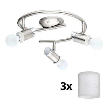 Eglo - LED Einbauleuchte MY CHOICE 3xE14/4W/230V mattchrom/weiß