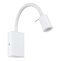 Eglo - LED Faretto da parete con caricatore USB 1xLED/3,5W/230V bianco