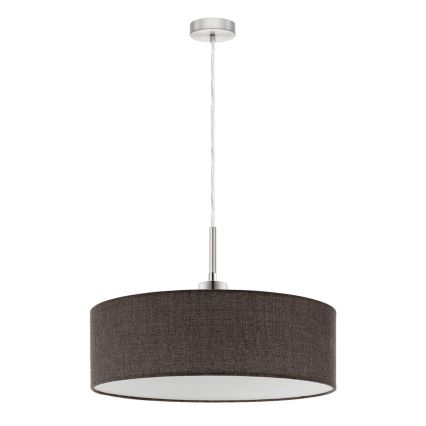 Eglo - LED-Hängeleuchte TUNJA 1xE27/60W/230V braun
