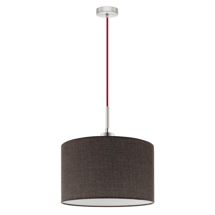 Eglo - LED-Hängeleuchte TUNJA 1xE27/60W/230V braun