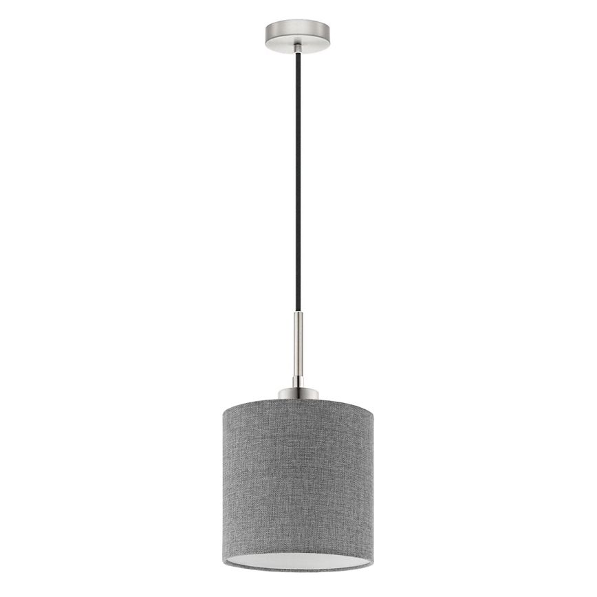 Eglo - LED-Hängeleuchte TUNJA 1xE27/60W/230V grau