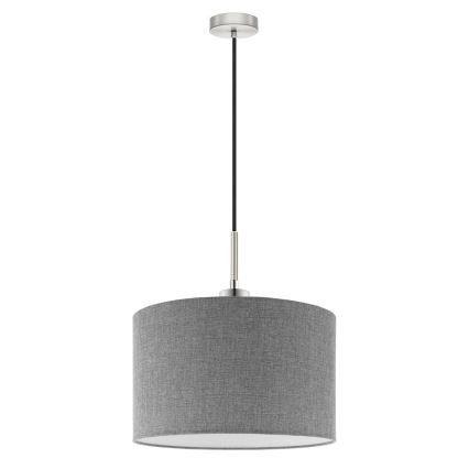 Eglo - LED-Hängeleuchte TUNJA 1xE27/60W/230V grau