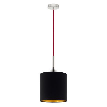 Eglo - LED-Hängeleuchte TUNJA 1xE27/60W/230V schwarz