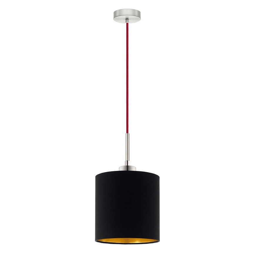 Eglo - LED-Hängeleuchte TUNJA 1xE27/60W/230V schwarz