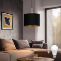 Eglo - LED-Hängeleuchte TUNJA 1xE27/60W/230V schwarz