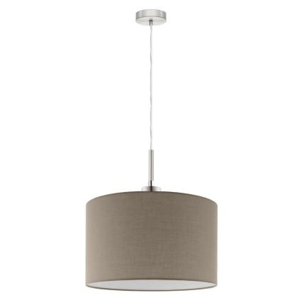Eglo - LED-Hängeleuchte TUNJA 1xE27/60W/230V taupe