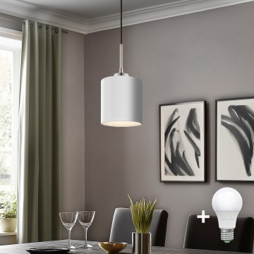 Eglo - LED-Hängeleuchte TUNJA 1xE27/60W/230V weiß