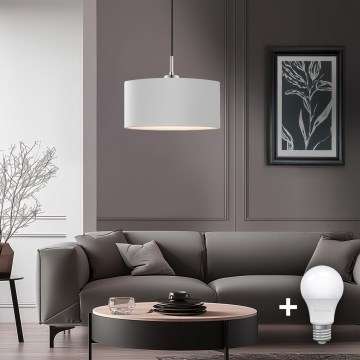 Eglo - LED-Hängeleuchte TUNJA 1xE27/60W/230V weiß
