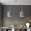 Eglo - LED-Hängeleuchte TUNJA 2xE27/60W/230V grau