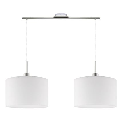 Eglo - LED-Hängeleuchte TUNJA 2xE27/60W/230V weiß