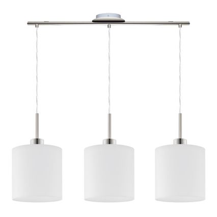 Eglo - LED-Hängeleuchte TUNJA 3xE27/60W/230V weiß