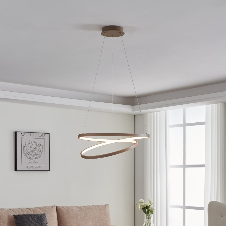 Eglo - LED-Kronleuchter an Aufhängung LED/36W/230V 3000K beige