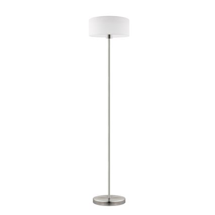Eglo - LED  Lampada con piedistallo TUNJA 1xE27/60W/230V cromo opaco/bianco