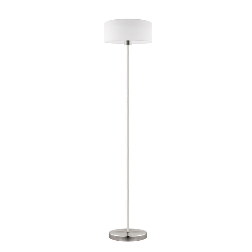 Eglo - LED  Lampada con piedistallo TUNJA 1xE27/60W/230V cromo opaco/bianco