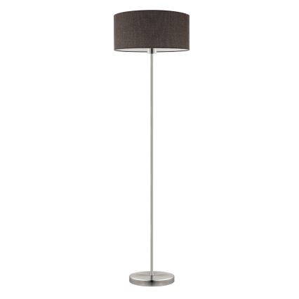 Eglo - LED  Lampada con piedistallo TUNJA 1xE27/60W/230V cromo opaco/marrone