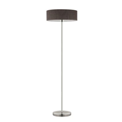 Eglo - LED  Lampada con piedistallo TUNJA 1xE27/60W/230V cromo opaco/marrone