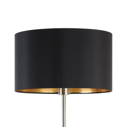 Eglo - LED  Lampada con piedistallo TUNJA 1xE27/60W/230V cromo opaco/nero