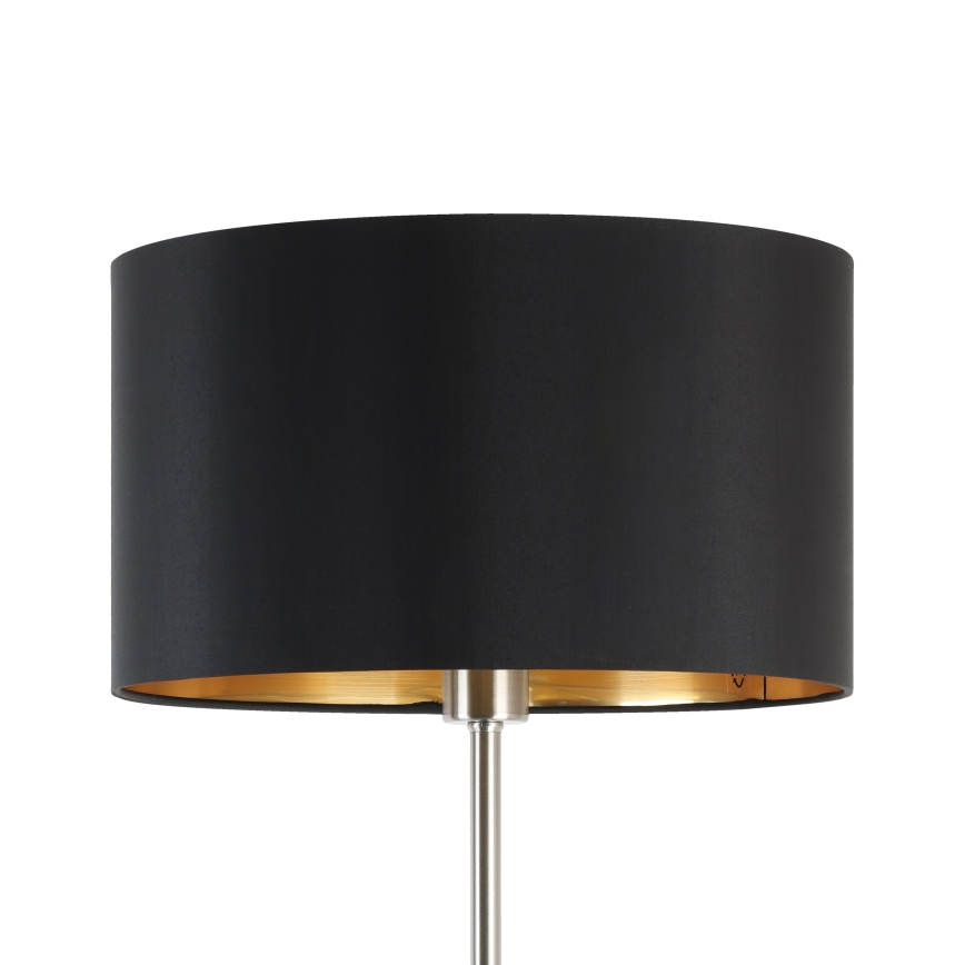Eglo - LED  Lampada con piedistallo TUNJA 1xE27/60W/230V cromo opaco/nero