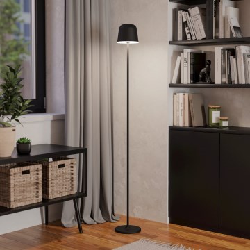 Eglo - LED Lampada da terra ricaricabile per esterni dimmerabile LED/4,3W/5V 2400/3000/4000K IP54 nero