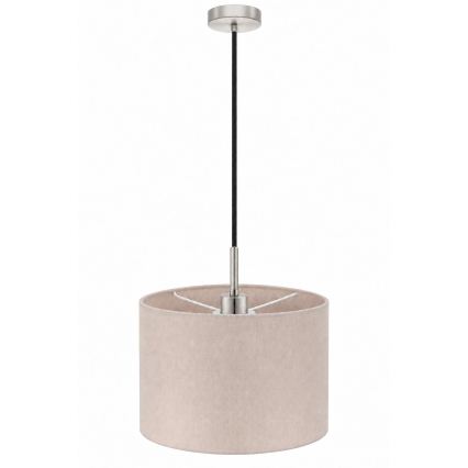 Eglo - LED Lampadario a sospensione con cavo TUNJA 1xE27/60W/230V Ø 20 cm beige/nero