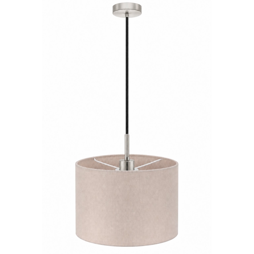 Eglo - LED Lampadario a sospensione con cavo TUNJA 1xE27/60W/230V Ø 20 cm beige/nero