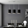 Eglo - LED  Lampadario a sospensione con filo TUNJA 3xE27/60W/230V nero