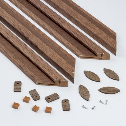 Eglo - LED Pannello fisso dimmerabile POZZALLO WOOD LED/21W/230V 2700-6500K 49,5x49,5 cm marrone scuro + telecomando