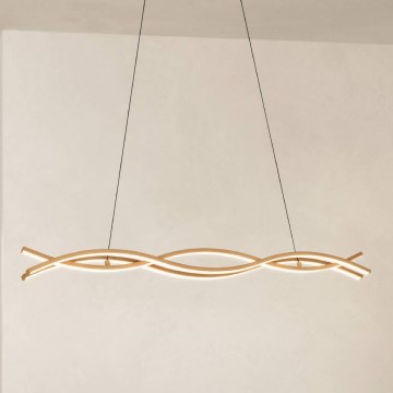 Eglo - LED-Pendelleuchte an Kabel LED/35W/230V beige