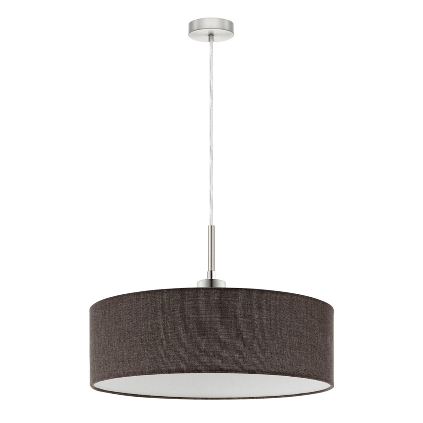 Eglo - LED-Pendelleuchte an Kabel TUNJA 1xE27/60W/230V braun
