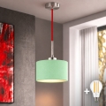 Eglo - LED-Pendelleuchte an Kabel TUNJA 1xE27/60W/230V Ø 20 cm grün/rot