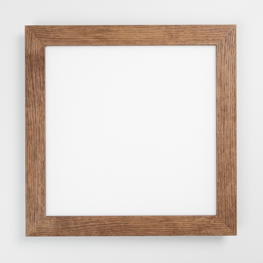Eglo - LED RGB Pannello fisso dimmerabile SALOBRENA-C WOOD LED/24W/230V 2700-6500K 49,5x49,5 cm marrone scuro + telecomando