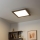 Eglo - LED RGB Pannello fisso dimmerabile SALOBRENA-C WOOD LED/24W/230V 2700-6500K 49,5x49,5 cm marrone scuro + telecomando