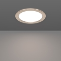Eglo - LED RGBW dimmbare Badezimmer-Einbauleuchte LED/9,5W/230V 2700-6500K Ø 16,8 cm IP44 mattchrom