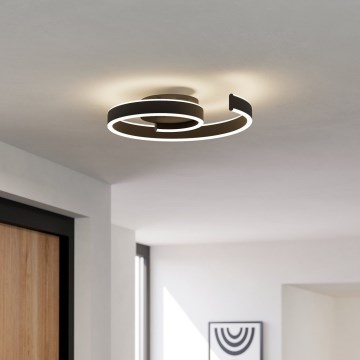 Eglo - LED RGBW dimmbare Deckenleuchte LED/37W/230V 3000-6500K schwarz
