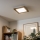 Eglo - LED RGBW dimmbares Aufputz-Panel SALOBRENA-C WOOD LED/16W/230V 2700-6500K 34x34 cm braun + Fernbedienung