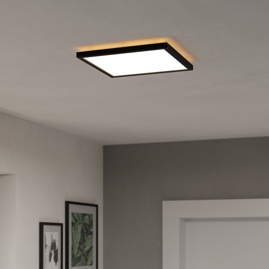 Eglo - LED RGBW Dimmerabile per esterni soffitto chiaro LED/13,4W/230V 2700-6500K 29x29 cm IP44 nero