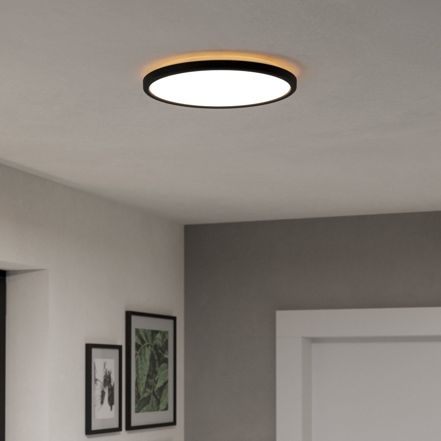 Eglo - LED RGBW Dimmerabile per esterni soffitto chiaro LED/13,9W/230V 2700-6500K diametro 30 cm IP44 nero ZigBee