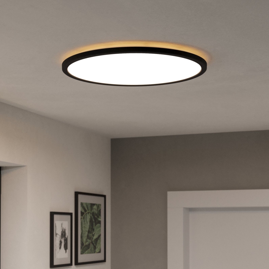 Eglo - LED RGBW Dimmerabile per esterni soffitto chiaro LED/16,8W/230V 2700-6500K diametro 50 cm IP44 nero ZigBee
