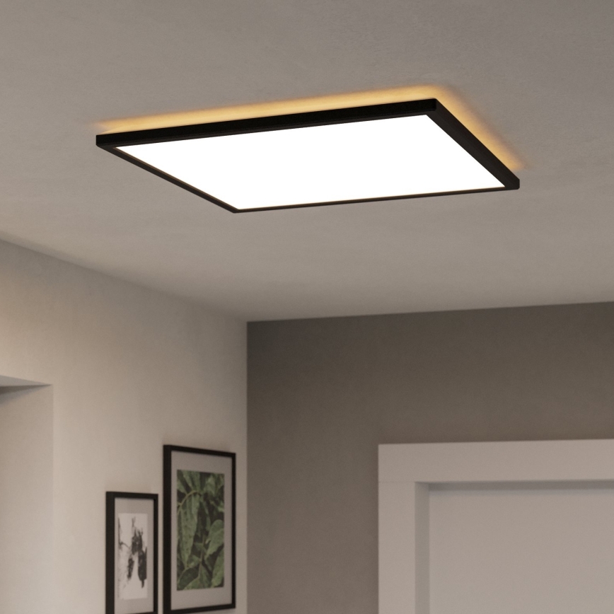 Eglo - LED RGBW Dimmerabile per esterni soffitto chiaro LED/17W/230V 2700-6500K 50x50cm IP44 nero ZigBee