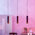 Eglo - LED RGBW Lampadario dimmerabile a sospensione con filo 3xLED/3,7W/230V 2700-6500K nero