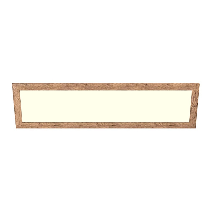 Eglo - Panneau LED RGBW dimmable en saillie SALOBRENA-C WOOD LED/34W/230V 2700-6500K 34x124 cm brun + télécommande