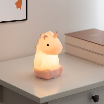 Eglo - LED RGBW wiederaufladbares Touch-Nachtlicht für Kinder LED/5W/5V 1200 mAh Einhorn