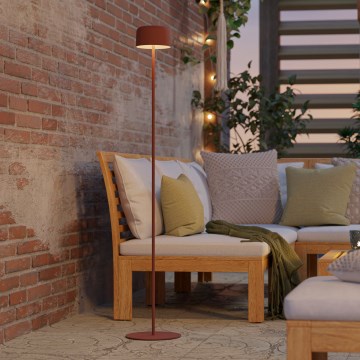 Eglo - LED, solaraufladbare Touch-Stehleuchte, LED/2,8W/3,7V, 1800 mAh, IP44, orange