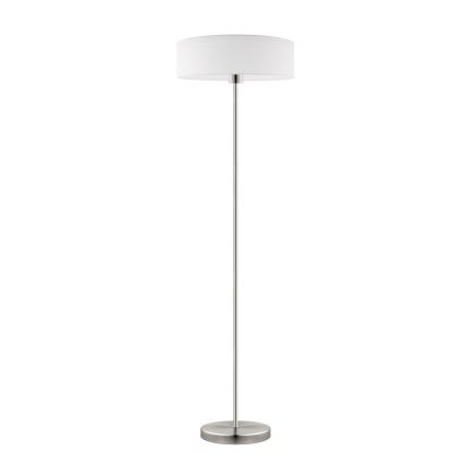 Eglo - LED-Stehleuchte TUNJA 1xE27/60W/230V matt Chrom/weiß