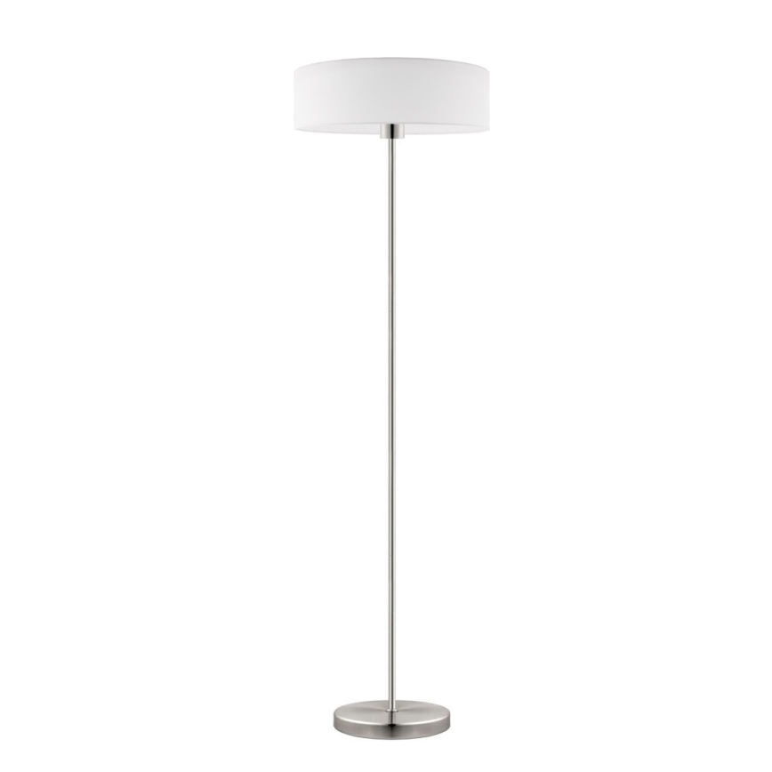 Eglo - LED-Stehleuchte TUNJA 1xE27/60W/230V matt Chrom/weiß