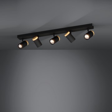 Eglo - LED-Strahler 5xGU10/4,5W/230V 3000K schwarz/braun