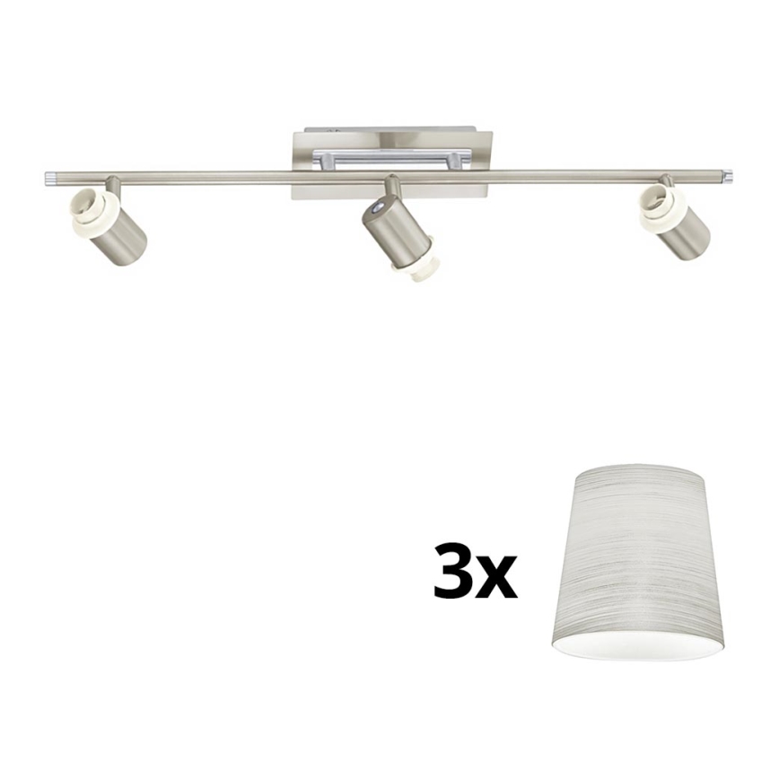 Eglo - LED-Strahler MY CHOICE 3xE14/40W/230V matt Chrom/cremefarben