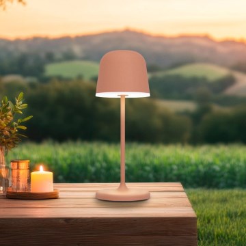 Eglo - LED-stufenlos dimmbare Touch-Tischlampe für den Außenbereich, wiederaufladbar LED/1,8W/5V 2500/3000/4000K 2500 mAh IP54 orange