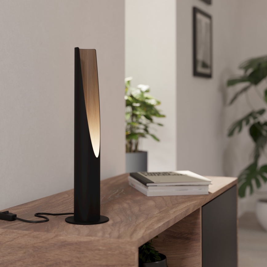 Eglo - LED-Tischleuchte 1xGU10/4,5W/230V 3000K schwarz/braun