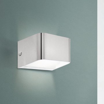 Eglo - LED-Wandleuchte LED/6W/230V 3000K matt Chrom